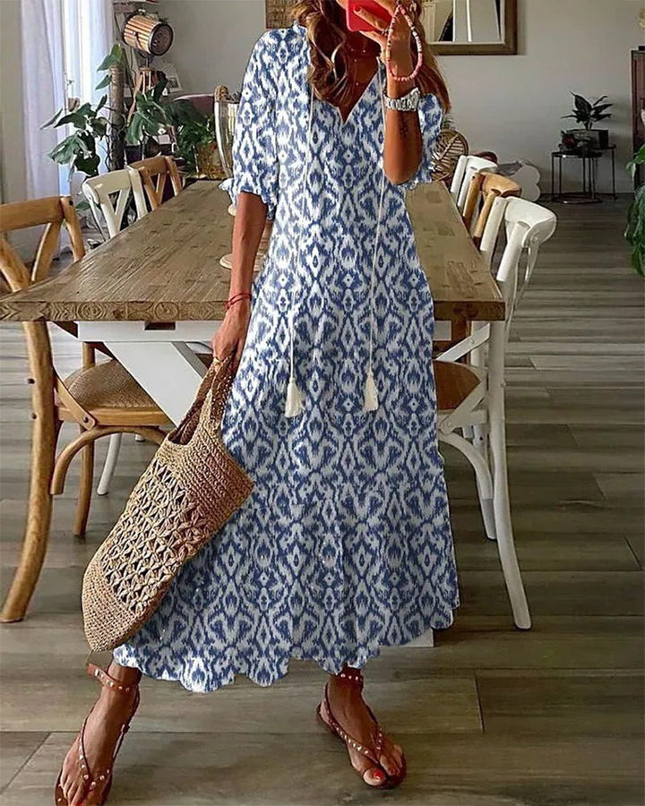 Boho Dress with Tummy Control for Women