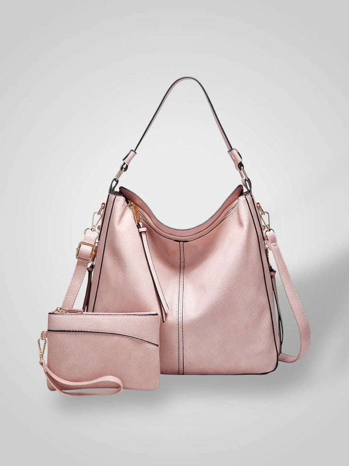 Leather Tote Bag for Women with Multiple Pockets