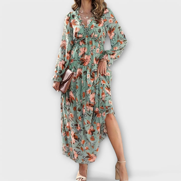 Elegant Maxi Dress for Women - Flowing Floor Length Style