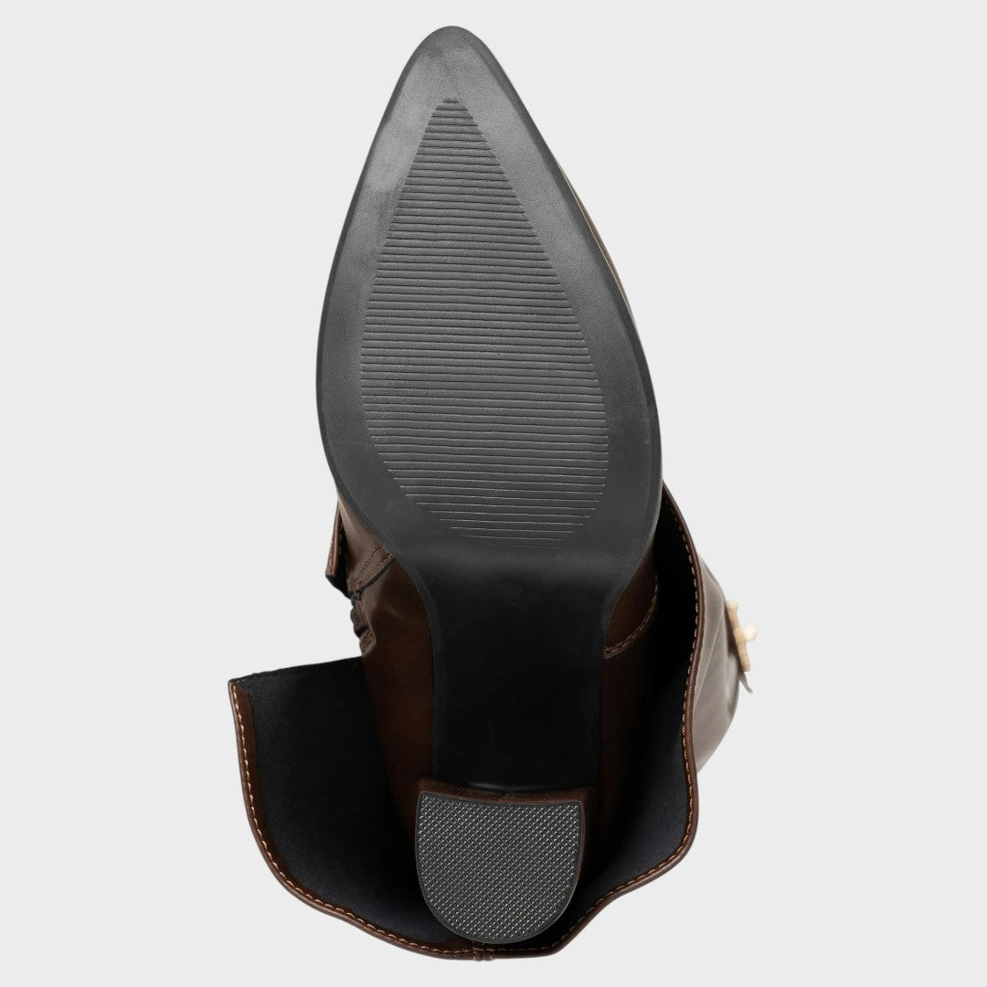 High Shaft Leather Boots for Women | Luna Wide Calf Boots
