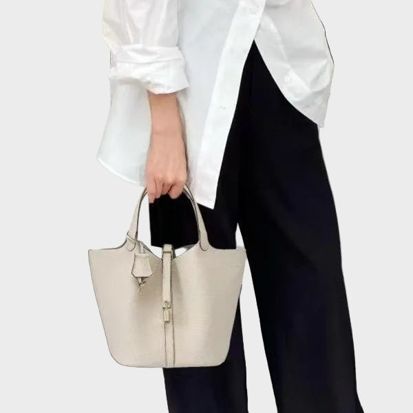 Kate Lock Crossbody Bag - Pebbled Leather Handbag