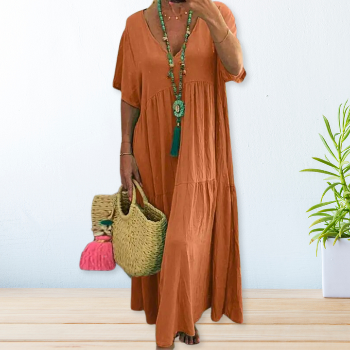 Cotton Linen Dress for Women - Casual Elegant Summer Dress