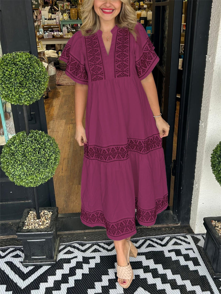 Boho Maxi Dress for Women - Elegant Flowy Summer Dress