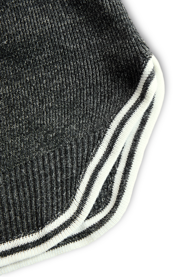 Knit Polo Dress with Zipper Detail and Contrast Trim