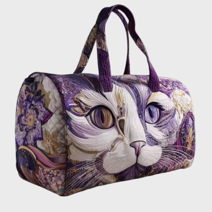 Quilted Weekend Travel Bag - Soft Overnight Duffle for Women
