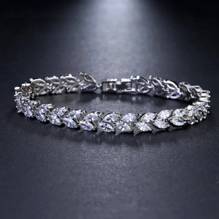 White Gold Bracelet | Delicate Floral Design for Everyday Elegance
