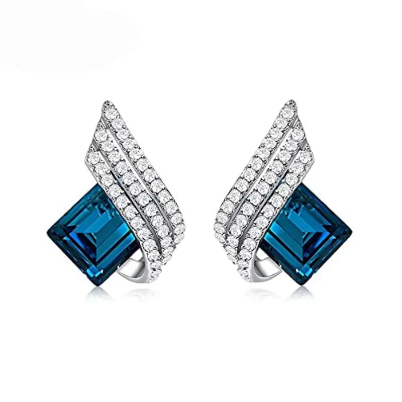 Jewelry Set White Gold | Elegant Necklace Earring Bracelet Set