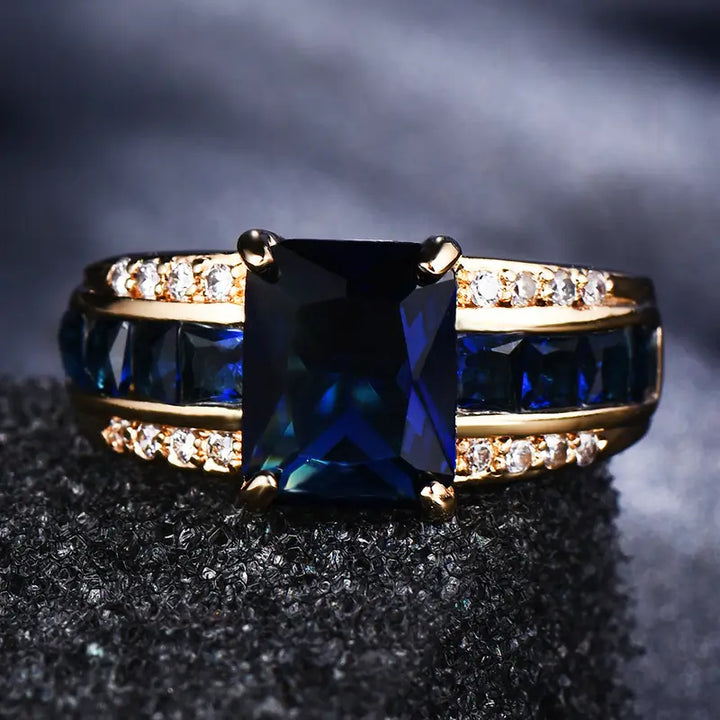Gold Statement Ring for Women | Modern Geometric Design