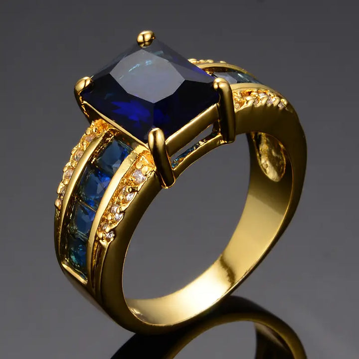 Gold Statement Ring for Women | Modern Geometric Design