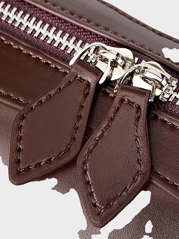 Leather Shoulder Bag for Women - Structured Cowhide Handbag