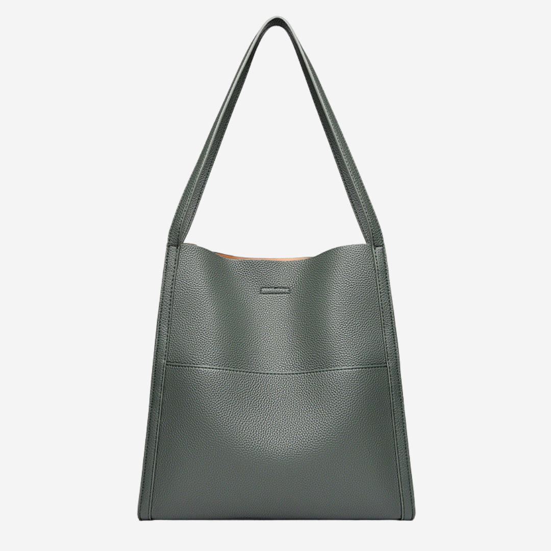 Genuine Leather Shoulder Bag for Women - Classic Everyday Tote