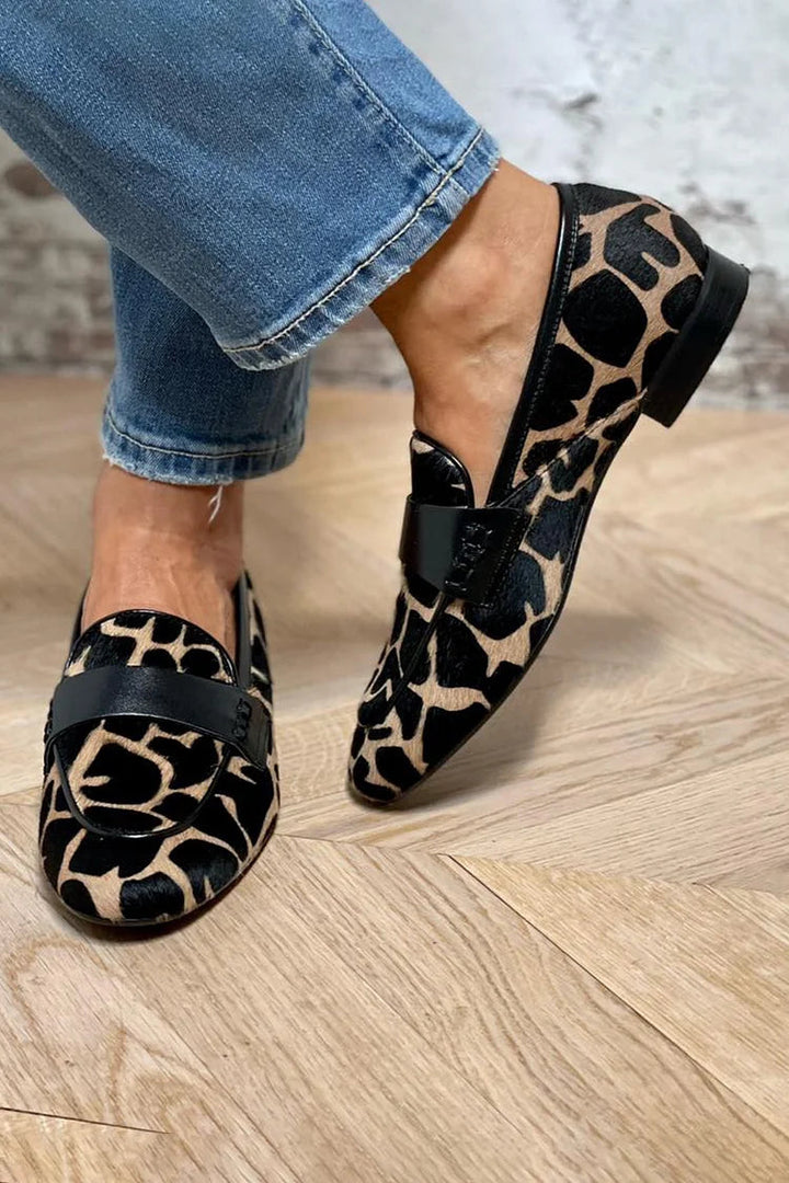 Animal Print Loafers for Women | Comfortable Leopard Flats