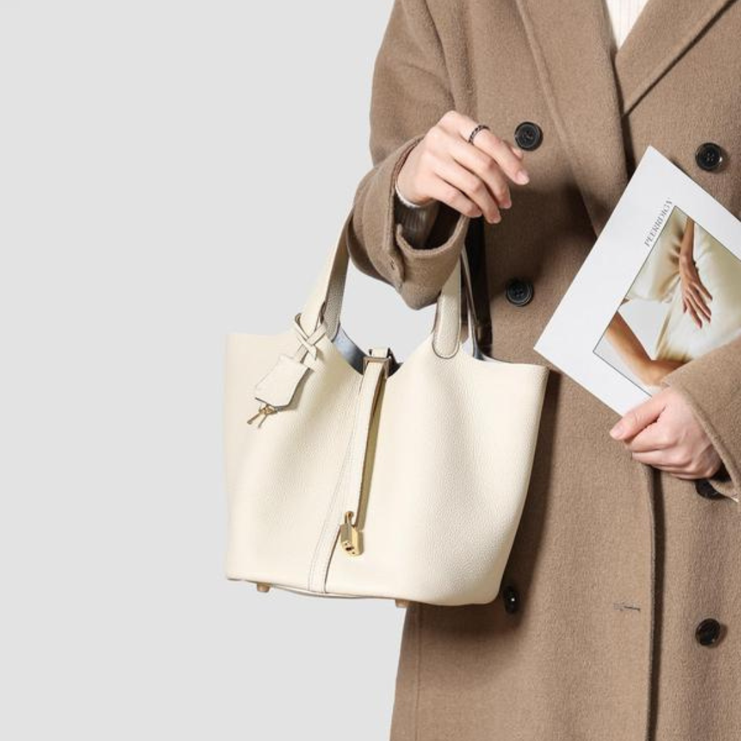 Kate Lock Crossbody Bag - Pebbled Leather Handbag