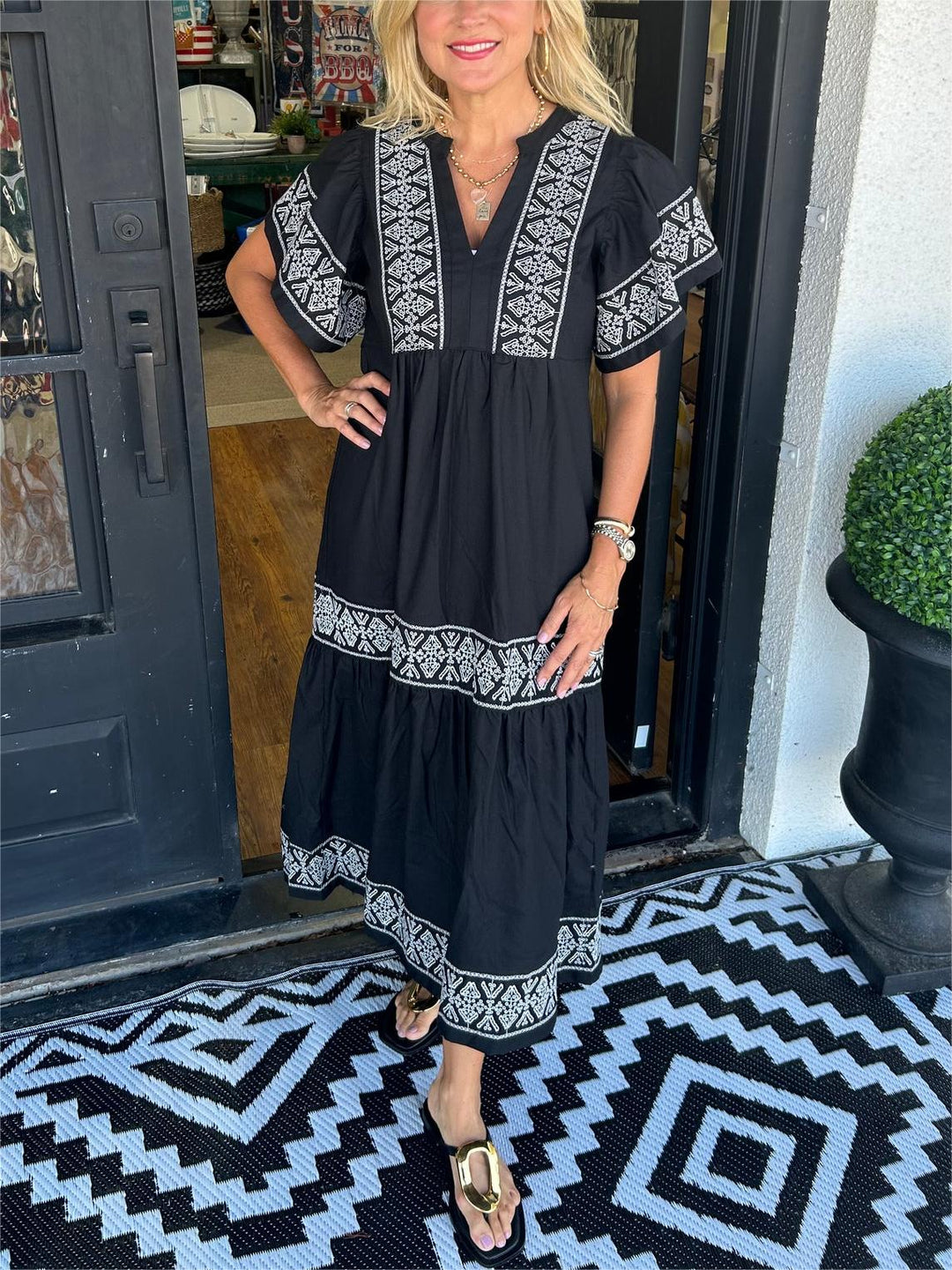 Boho Maxi Dress for Women - Elegant Flowy Summer Dress