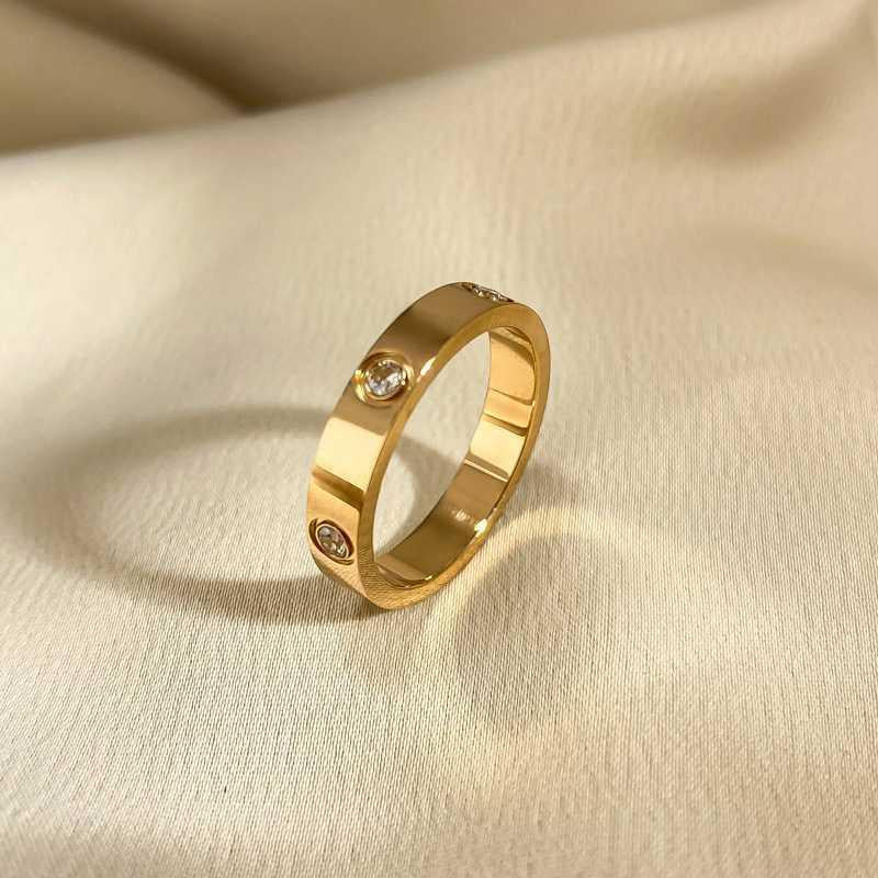 Rose Gold Statement Ring - Elegant Cocktail Ring for Women