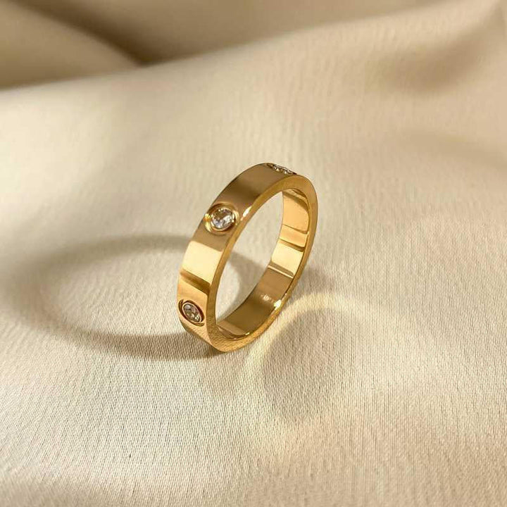 Rose Gold Statement Ring - Elegant Cocktail Ring for Women