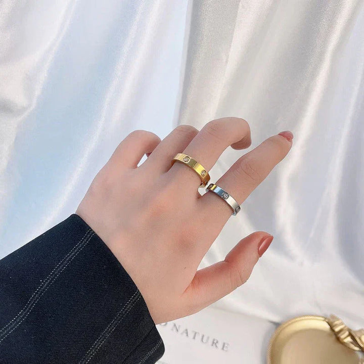 Rose Gold Statement Ring - Elegant Cocktail Ring for Women