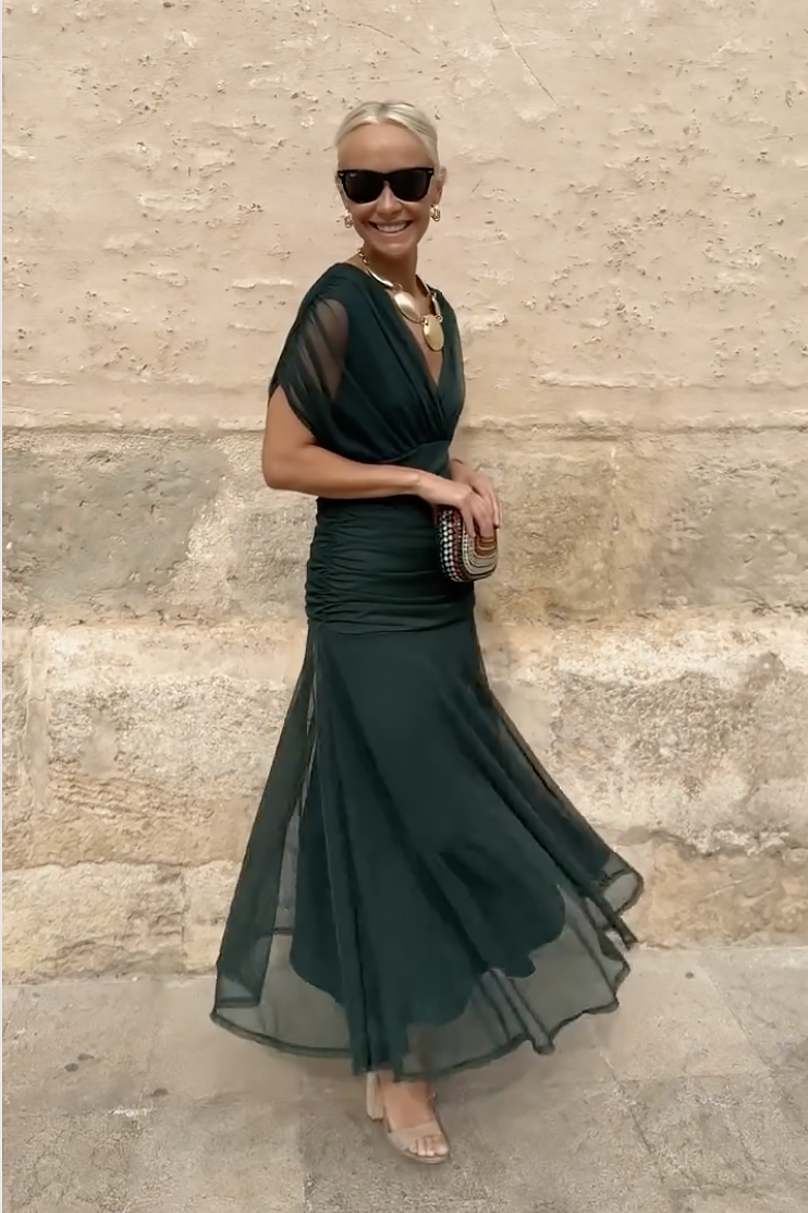 Elegant Maxi Dress for Women - Floor Length Party Dress