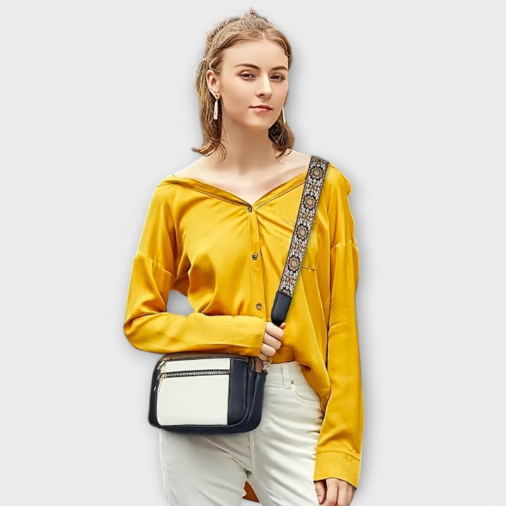 Vegan Leather Crossbody Bag with Adjustable Strap