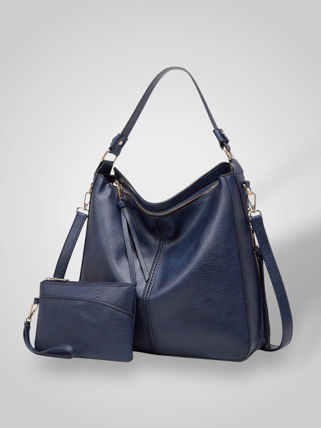 Leather Tote Bag for Women with Multiple Pockets