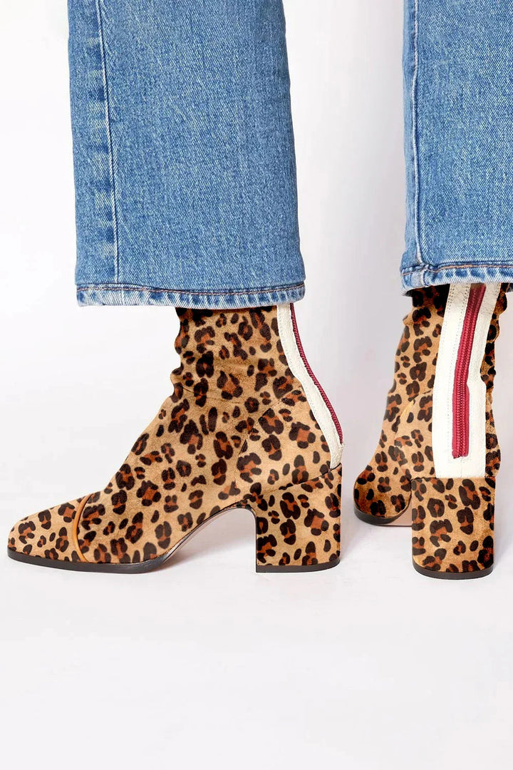 Elegant Block Heel Boots with Square Toe for Women
