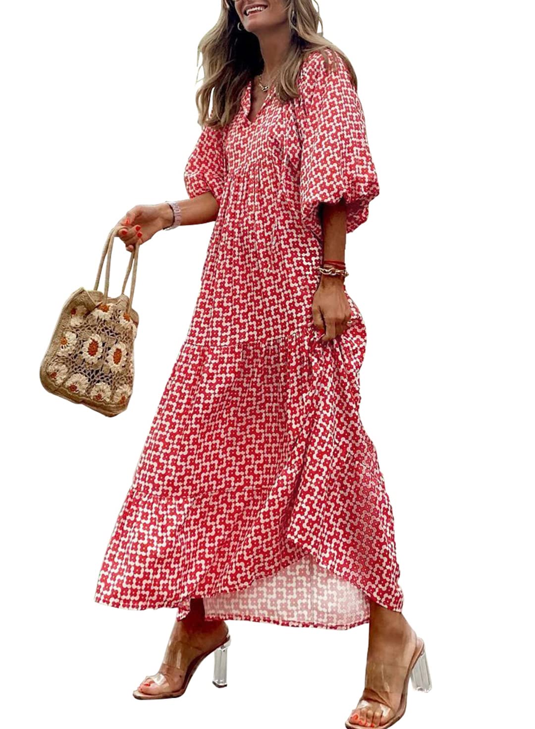 Floral Maxi Dress for Women | Boho Style Long Dress