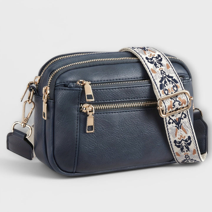 Vegan Leather Crossbody Bag with Adjustable Strap