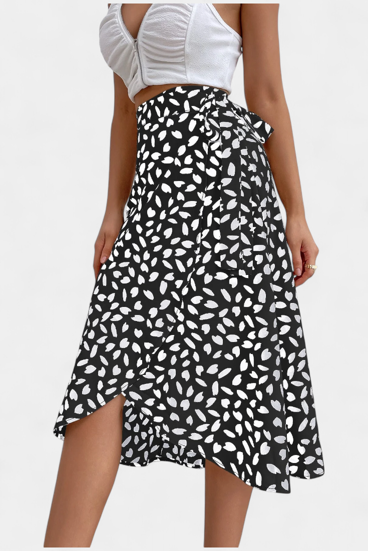 Bohemian Wrap Skirt Asymmetrical Flowing Summer Maxi