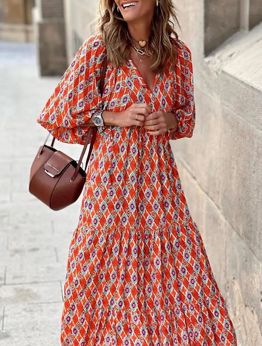 Floral Maxi Dress for Women | Boho Style Long Dress