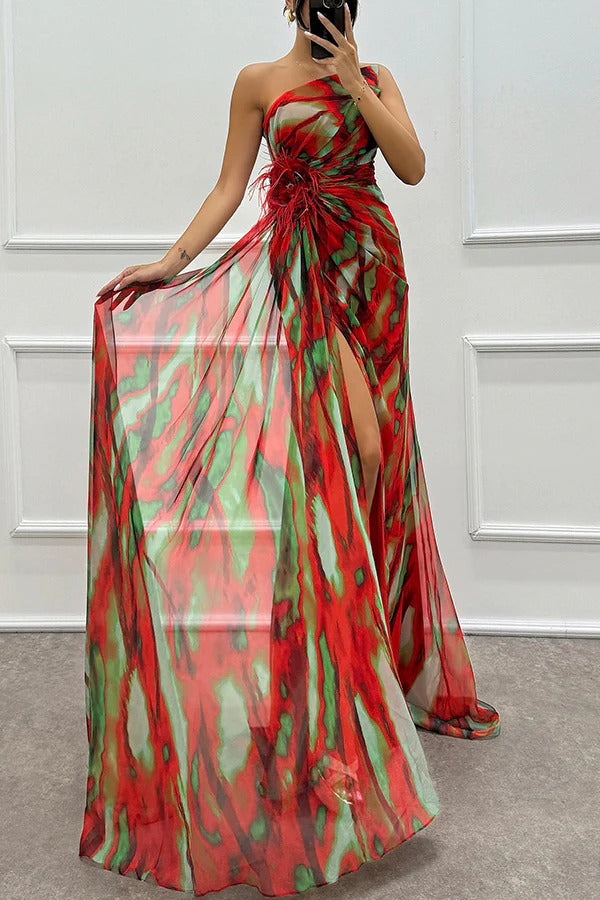 Draped Dress for Women - Vibrant Elegant Everyday Style