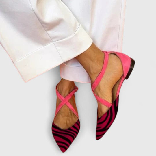 Strappy Ballet Flats for Women - Classic Ballerina Shoes