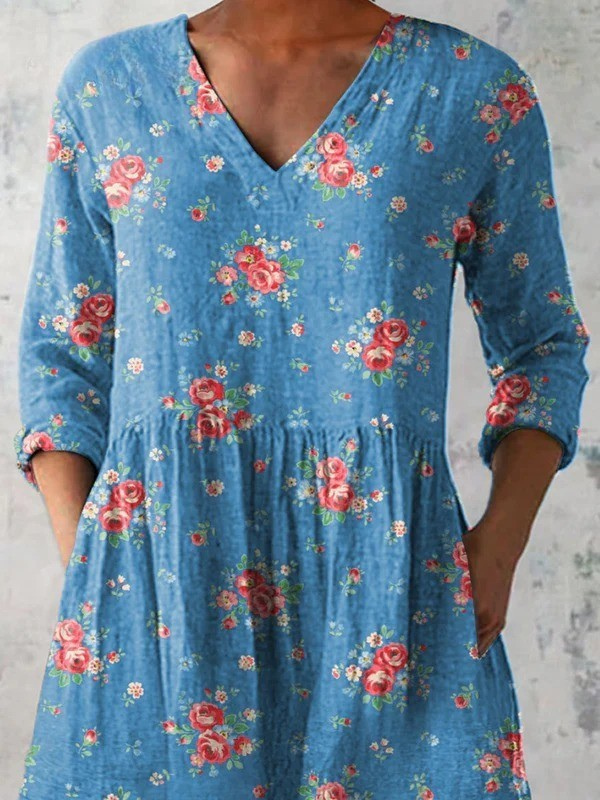 Long V-Neck Blouse for Women | Lightweight Spring Top