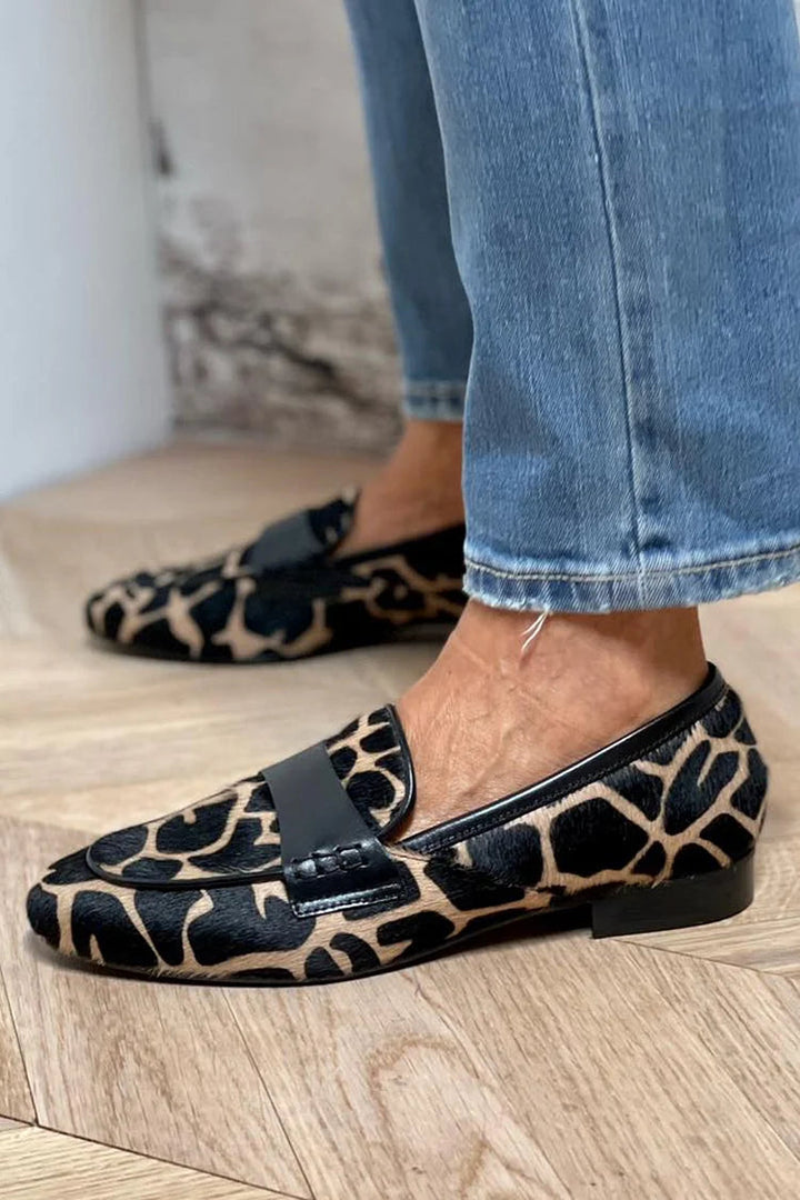Animal Print Loafers for Women | Comfortable Leopard Flats