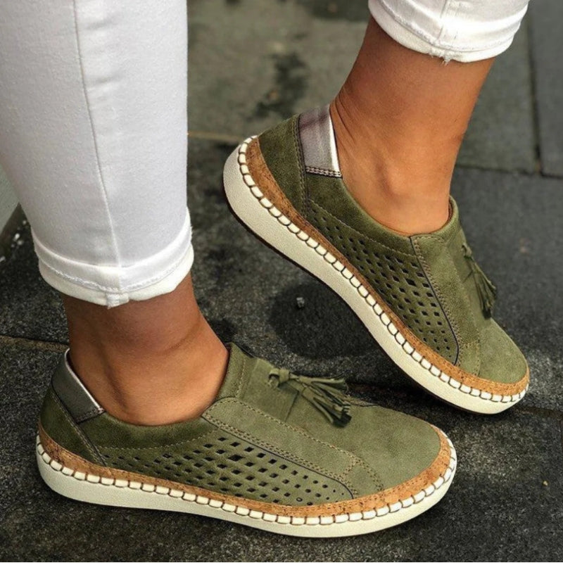 Orthopedic Slip-On Sneakers for Women | Arch Support Walking Shoes