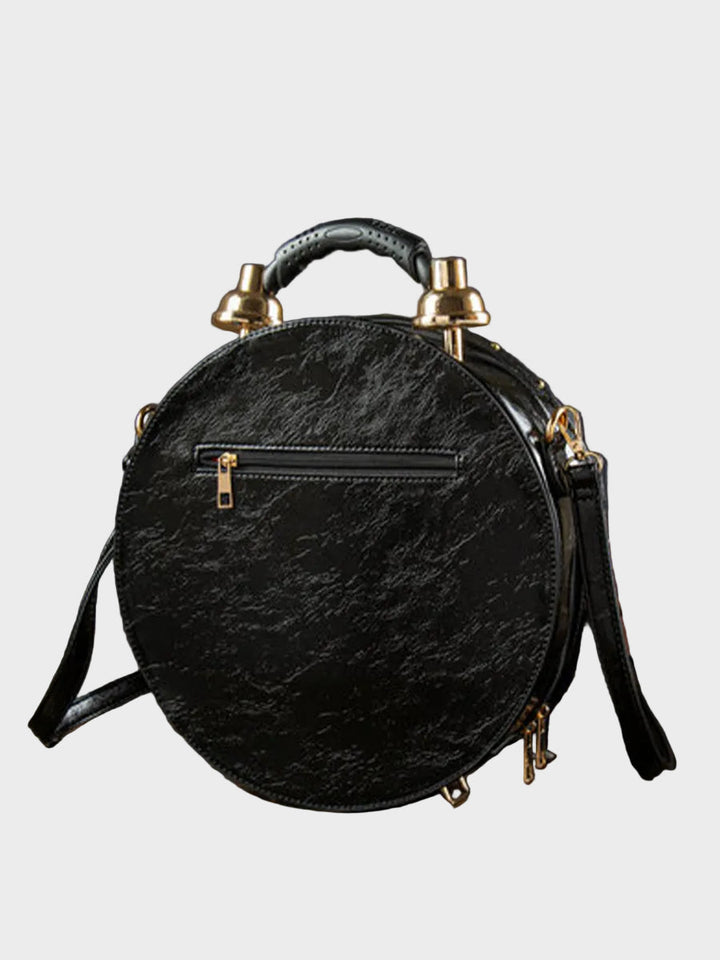 Vintage Pocket Watch Crossbody Bag with Working Clock
