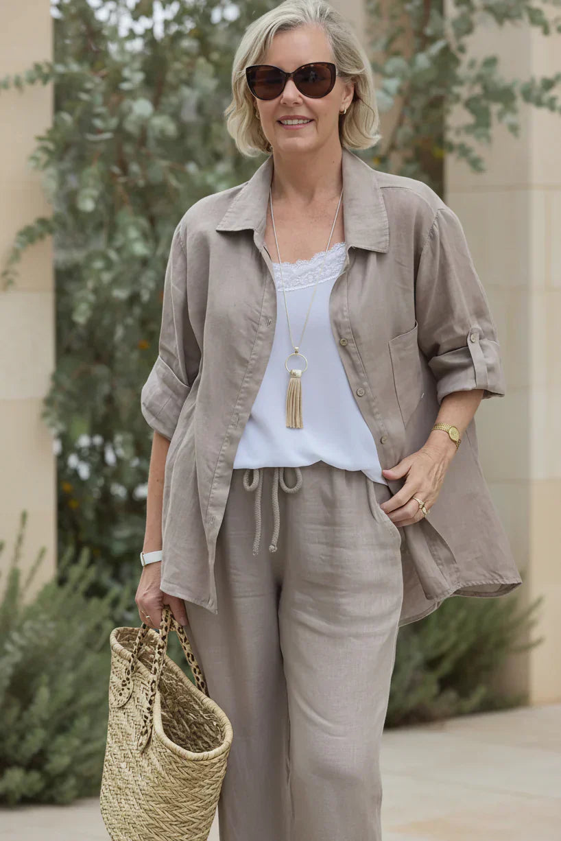 Two Piece Casual Set for Women - Relaxed Fit Lounge Outfit