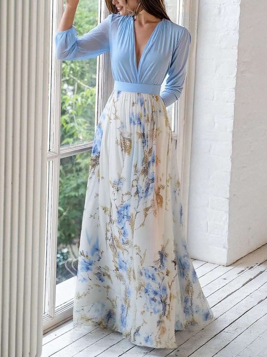 Floral Maxi Dress for Women - Elegant Summer Dress
