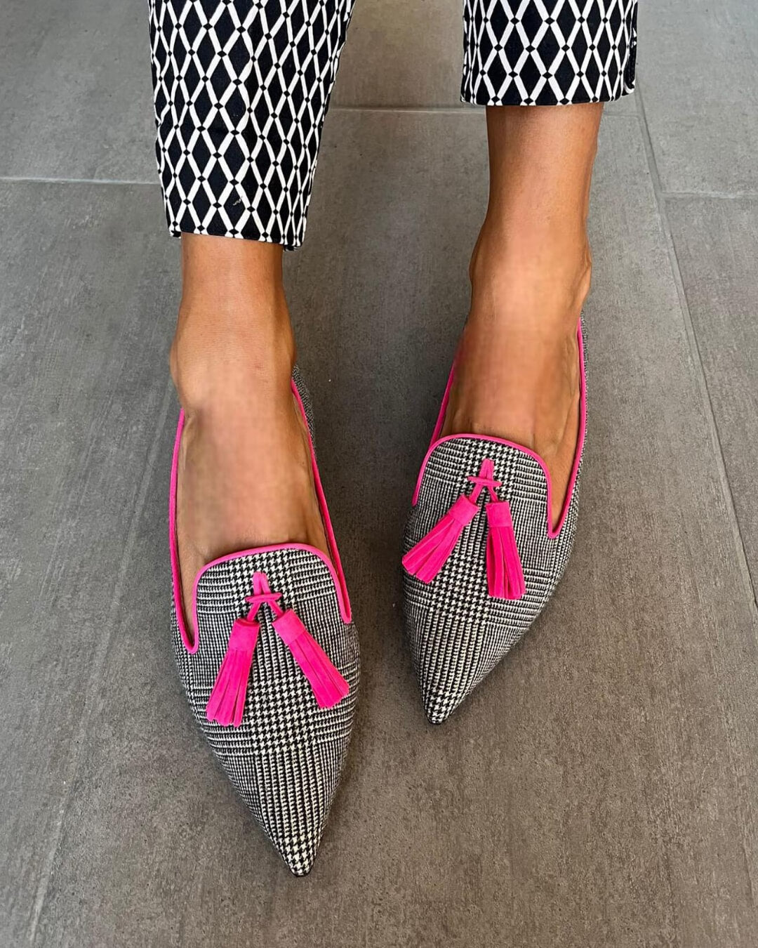 Fringe Loafers for Women - Comfortable Slip On Flats