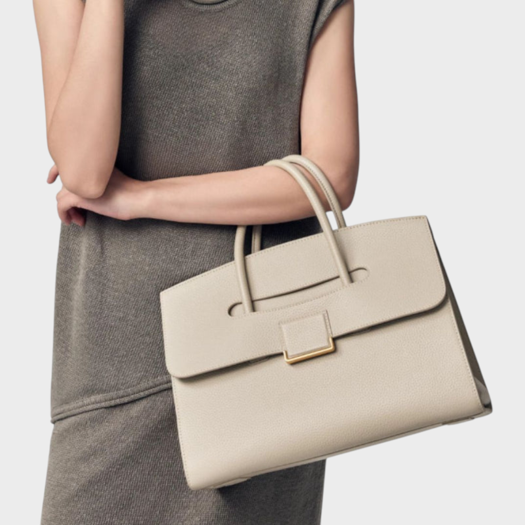 Lace Leather Handbag for Women - Elegant European Crafted Purse