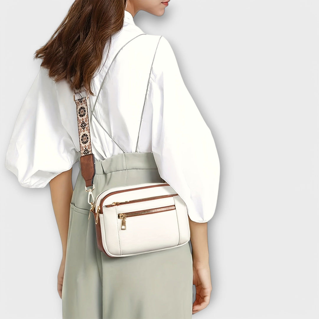 Vegan Leather Crossbody Bag with Adjustable Strap