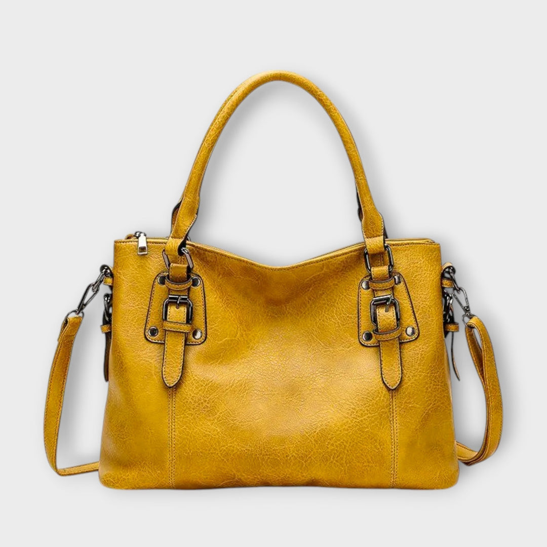 Leather Shoulder Bag for Women - Elegant Everyday Crossbody