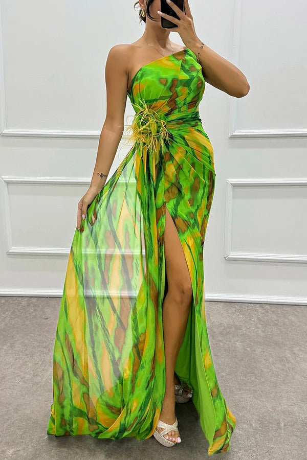 Draped Dress for Women - Vibrant Elegant Everyday Style