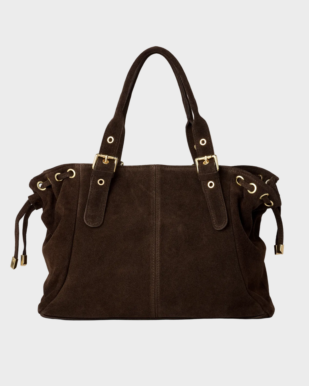 Espresso Brown Leather Tote Bag for Work and Laptop