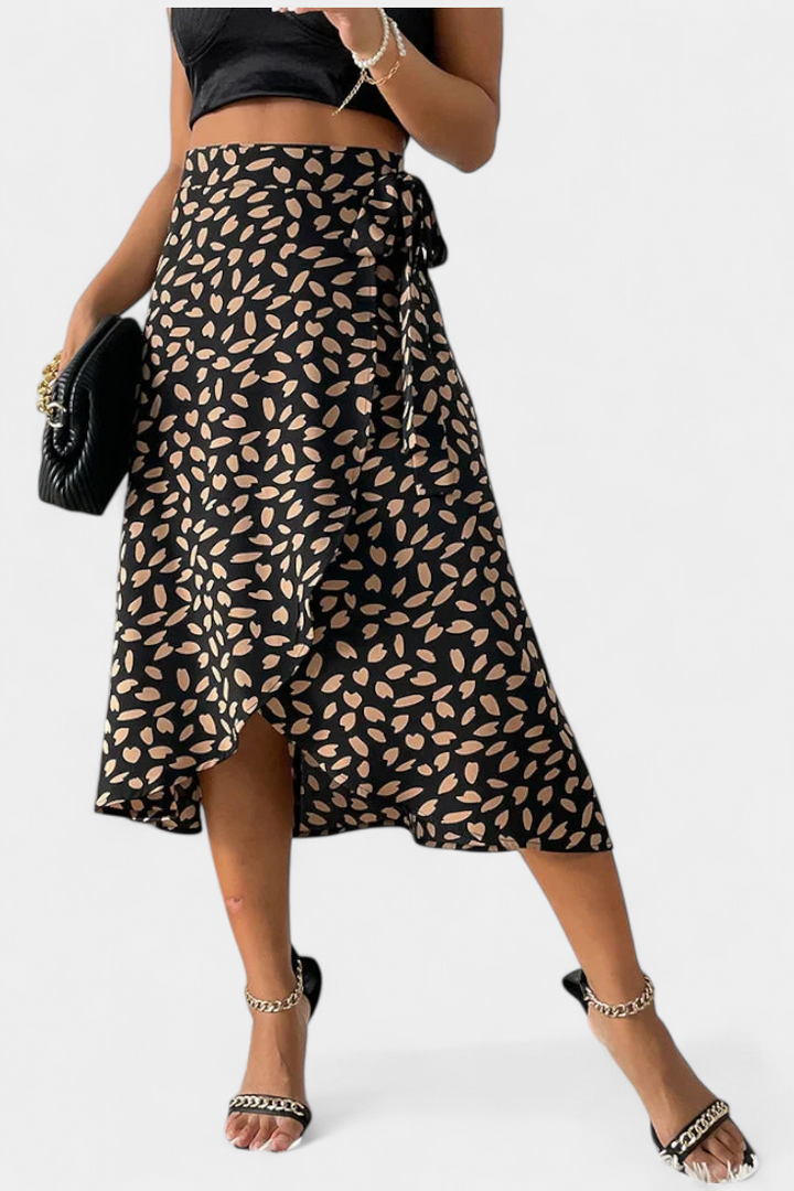 Bohemian Wrap Skirt Asymmetrical Flowing Summer Maxi