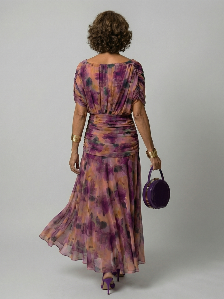 Calen | Off Shoulder Flow Midi Dress