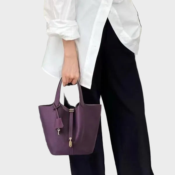 Kate Lock Crossbody Bag - Pebbled Leather Handbag