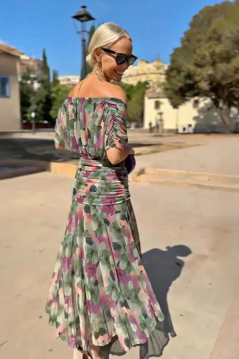 Coral Evening Dress - Elegant Maxi Dress for Special Occasions