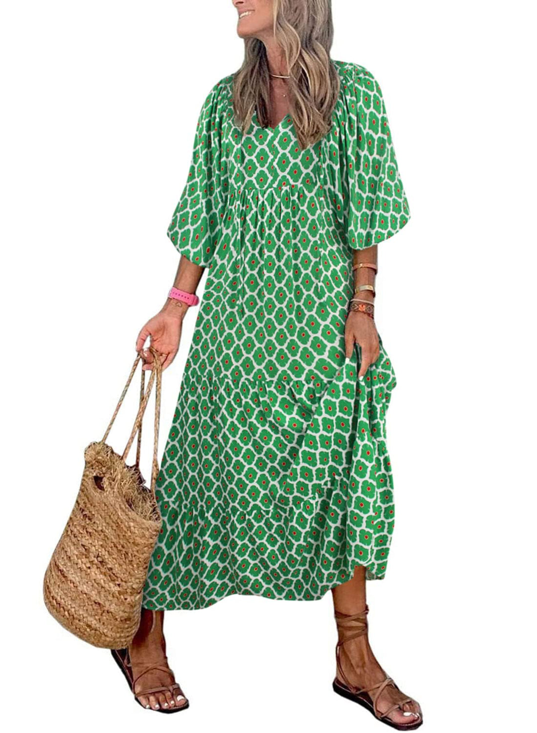 Floral Maxi Dress for Women | Boho Style Long Dress