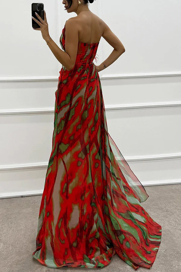 Draped Dress for Women - Vibrant Elegant Everyday Style