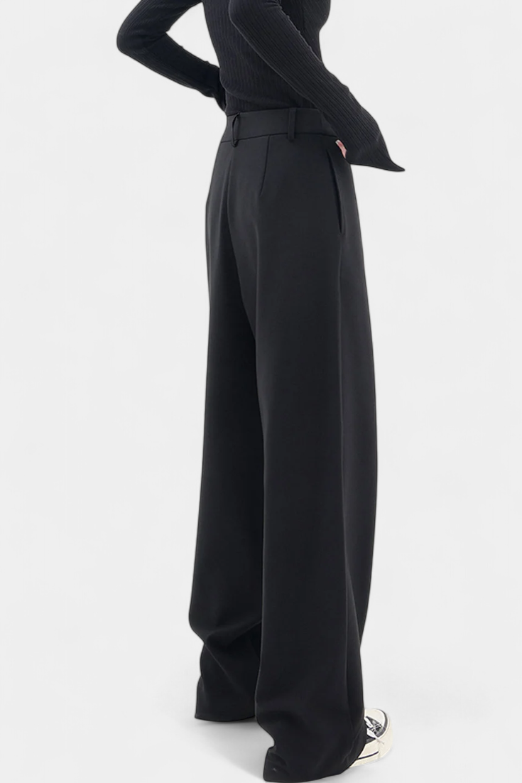 High Waisted Straight Leg Trousers for Women | Oaklyn Pants